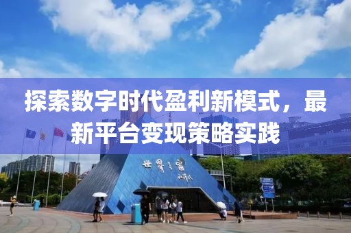 探索数字时代盈利新模式，最新平台变现策略实践
