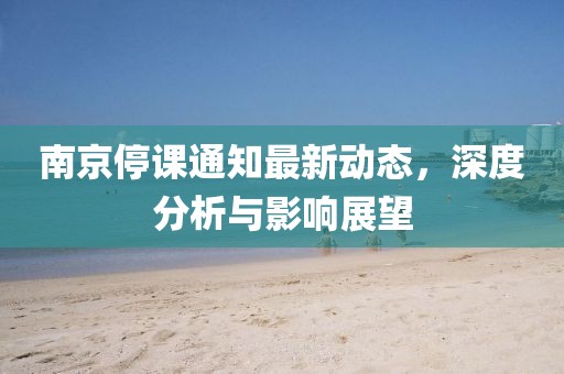 南京停课通知最新动态，深度分析与影响展望