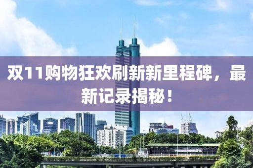双11购物狂欢刷新新里程碑，最新记录揭秘！