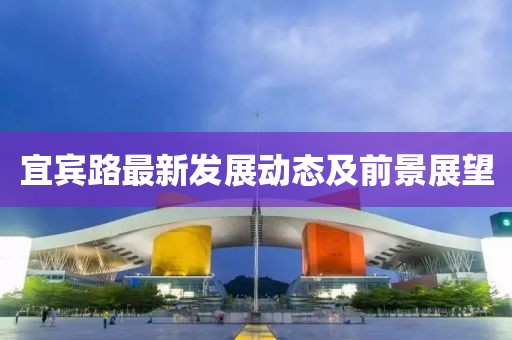 宜宾路最新发展动态及前景展望