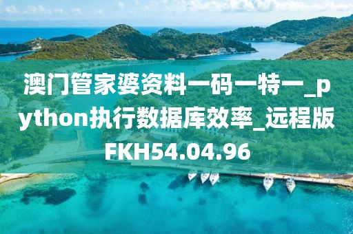 澳门管家婆资料一码一特一_python执行数据库效率_远程版FKH54.04.96