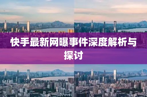 快手最新网曝事件深度解析与探讨