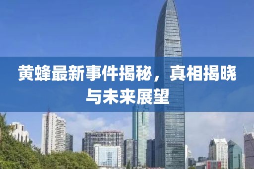 黄蜂最新事件揭秘，真相揭晓与未来展望
