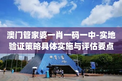 澳门管家婆一肖一码一中-实地验证策略具体实施与评估要点