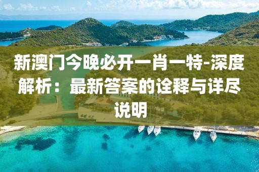 新澳门今晚必开一肖一特-深度解析：最新答案的诠释与详尽说明
