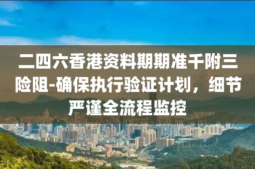 二四六香港资料期期准千附三险阻-确保执行验证计划，细节严谨全流程监控