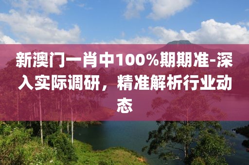 新澳门一肖中100%期期准-深入实际调研，精准解析行业动态