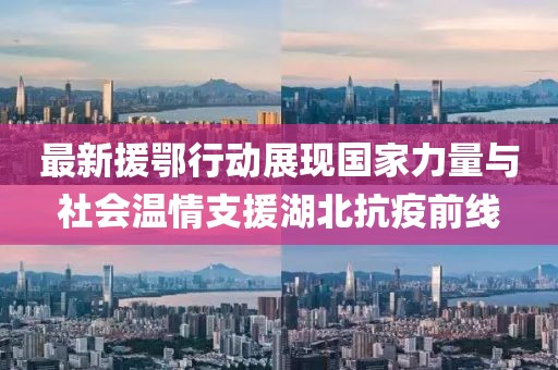 最新援鄂行动展现国家力量与社会温情支援湖北抗疫前线