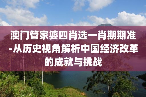 澳门管家婆四肖选一肖期期准-从历史视角解析中国经济改革的成就与挑战