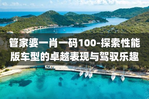 管家婆一肖一码100-探索性能版车型的卓越表现与驾驭乐趣