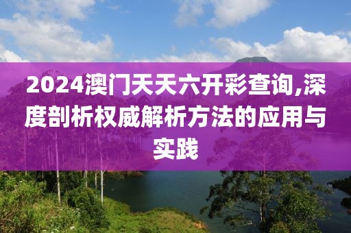 2024澳门天天六开彩查询,深度剖析权威解析方法的应用与实践