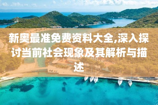新奥最准免费资料大全,深入探讨当前社会现象及其解析与描述