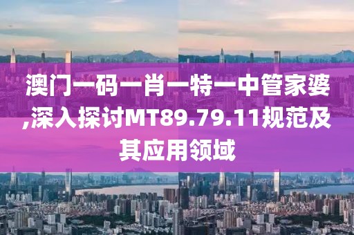 澳门一码一肖一特一中管家婆,深入探讨MT89.79.11规范及其应用领域