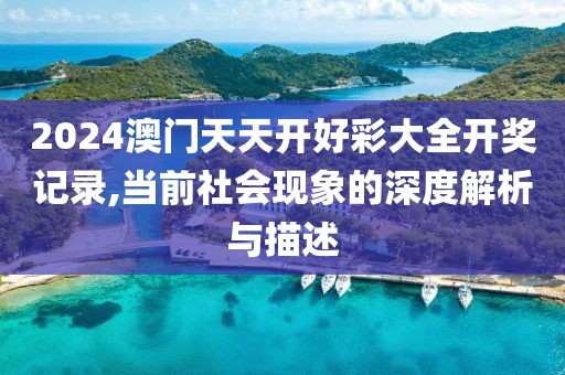 2024澳门天天开好彩大全开奖记录,当前社会现象的深度解析与描述