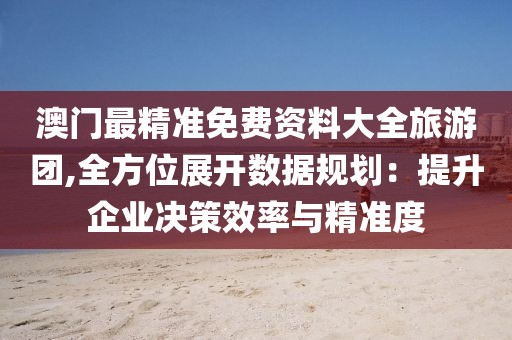 澳门最精准免费资料大全旅游团,全方位展开数据规划：提升企业决策效率与精准度