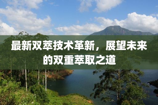 最新双萃技术革新，展望未来的双重萃取之道